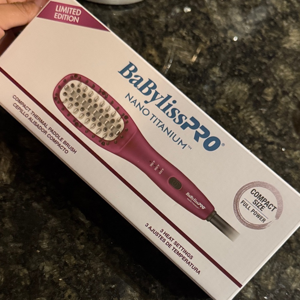 BaBylissPRO Nano Titanium Pink Hair Brush